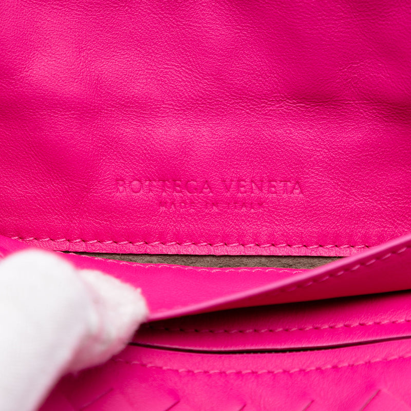 Mini Nappa Intrecciato Expandable Chain Flap Crossbody - Image 5