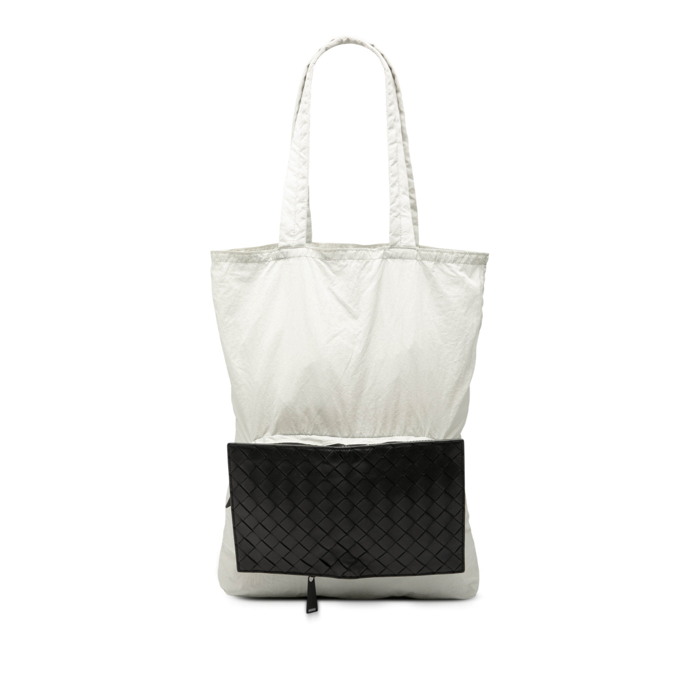 Intrecciato Trimmed Nylon Eco Tote - Image 1