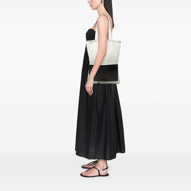 Intrecciato Trimmed Nylon Eco Tote - Image 10