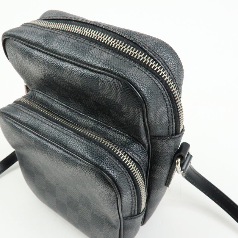 Louis Vuitton Rem Damier Graphite Black Canvas Bag