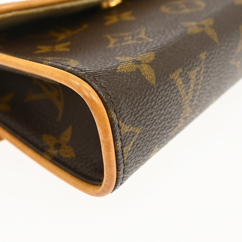 Louis Vuitton Florentine Waist Monogram Canvas Brown Bag