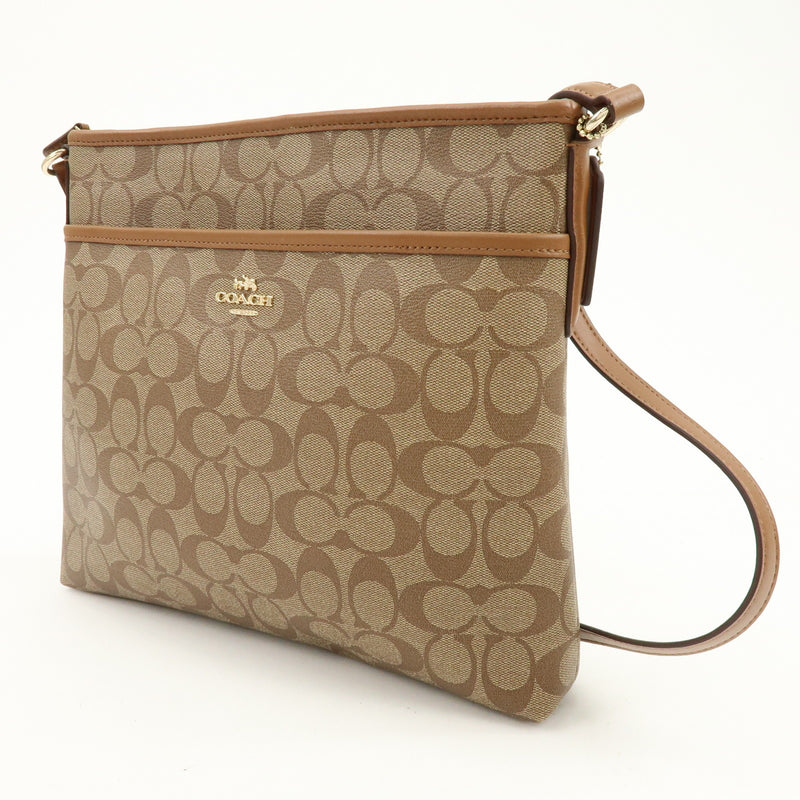 Coach Shoulder Canvas Brown Bag