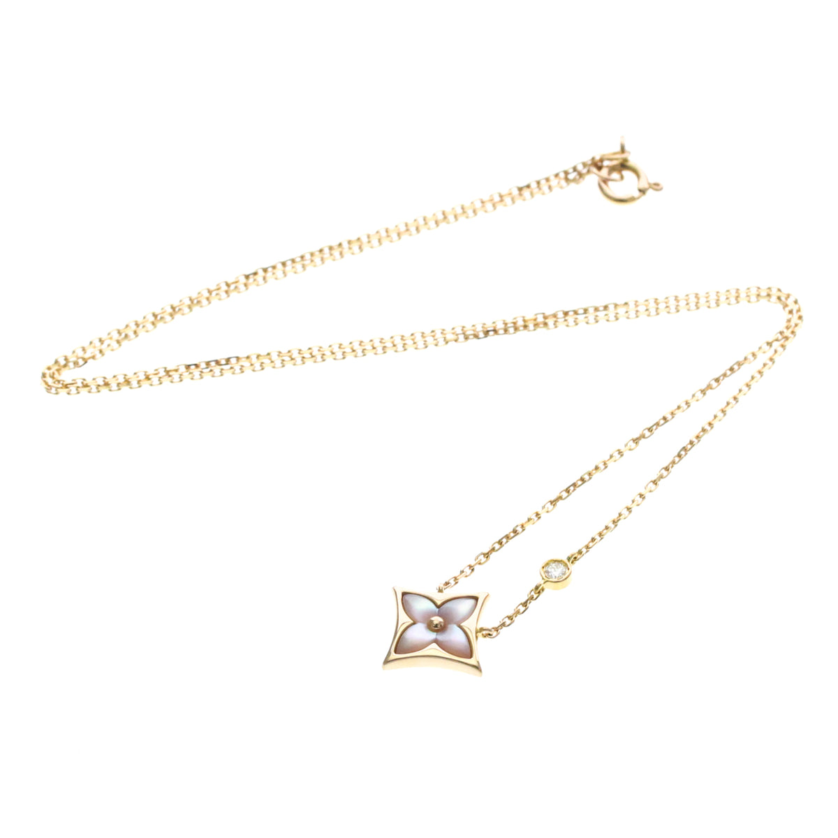 Louis Vuitton Blossom Bb Star Pendant 18k Rose Gold With Diamond And Mother Of Pearl Pink_gold Bijoux