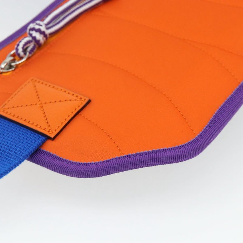 Gucci Panelled Front Pocket Belt Gg Jacquard Nylon And Rubber Purple Bag