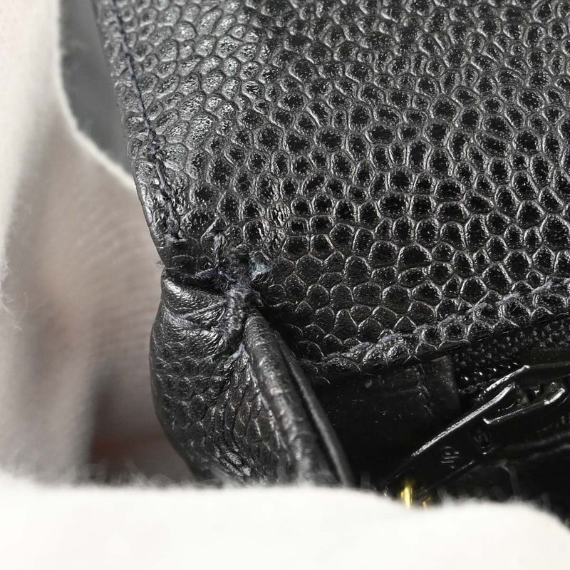 Chanel Vintage Top Handle Vertical Quilt Caviar Black Calfskin Bag