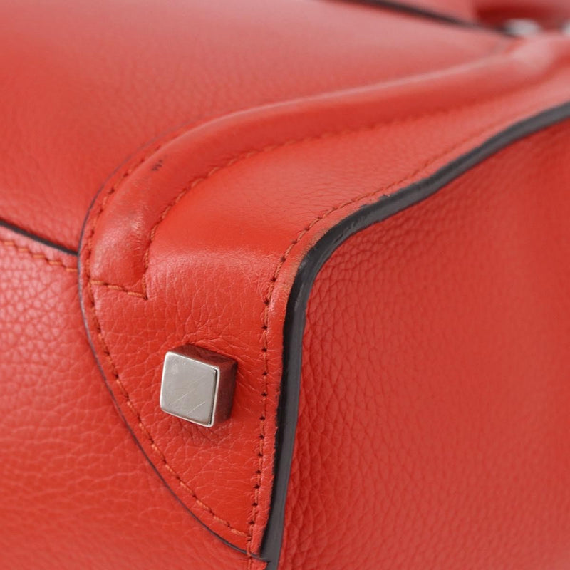 Celine Luggage Smooth Leather Red Bag