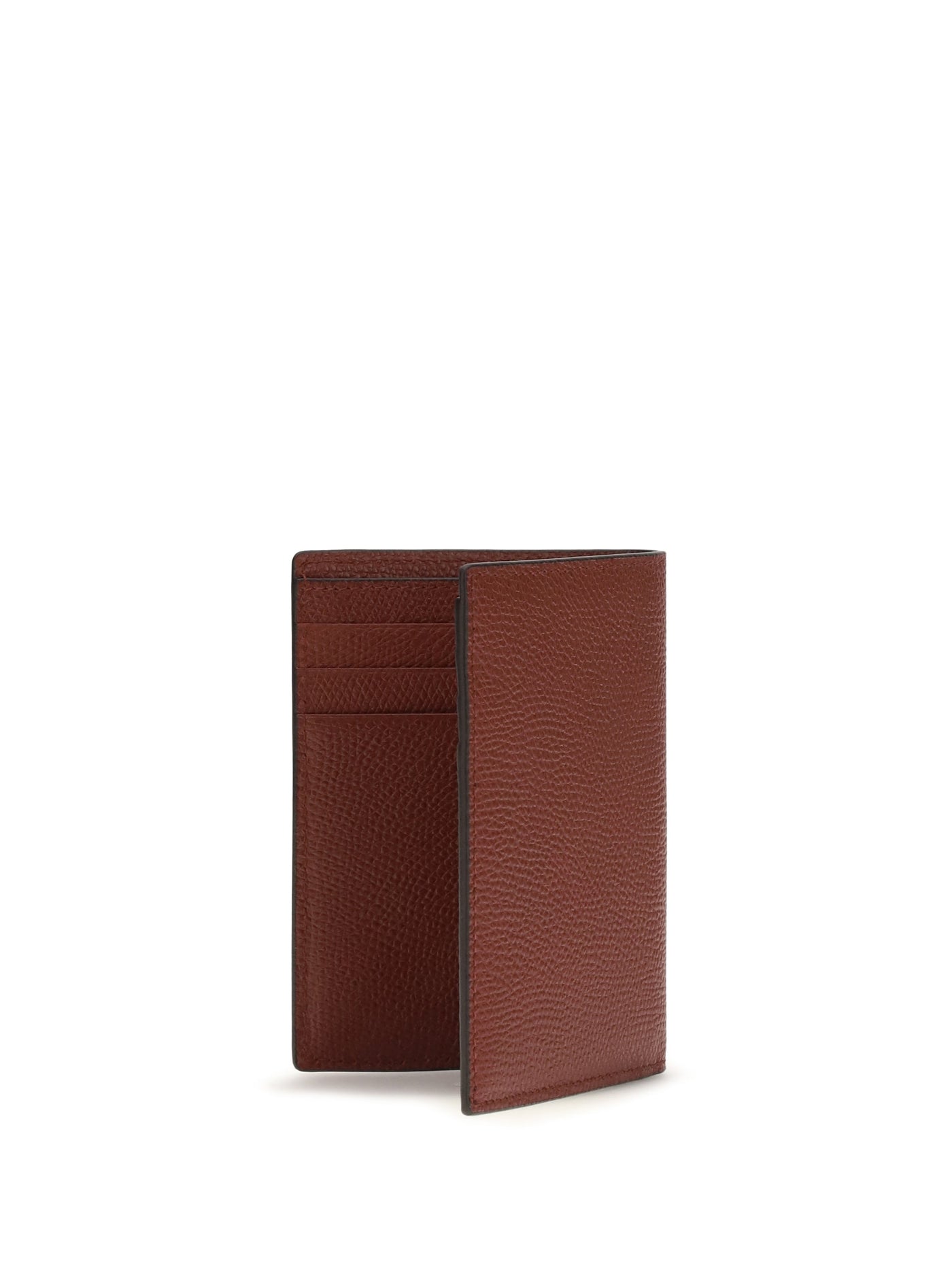 Valentino Garavani Vlogo Card Case — Red Calf Leather Cases