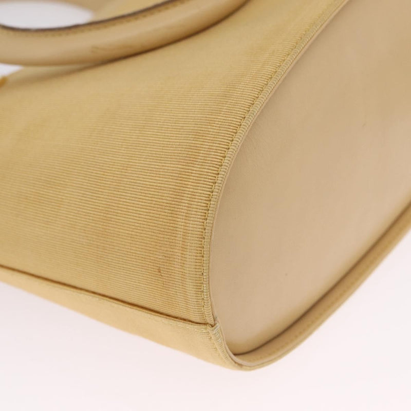 Salvatore Ferragamo Gancini Tote Canvas Beige