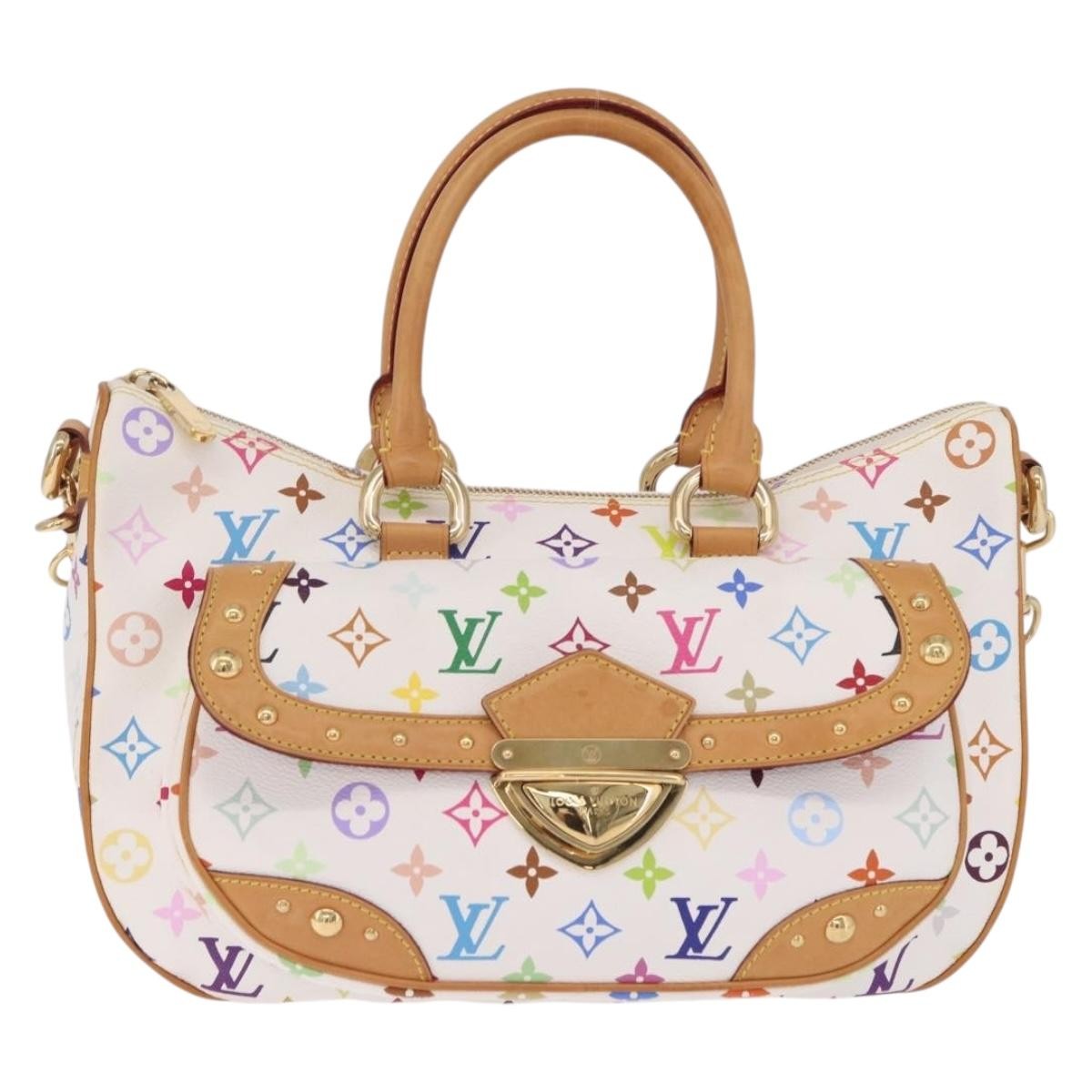 Louis Vuitton Rita Monogram Multicolor White Canvas Bag