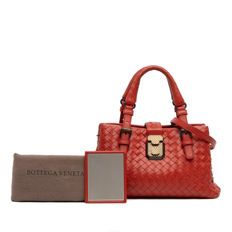 Mini Nappa Intrecciato Roma Satchel - Image 13
