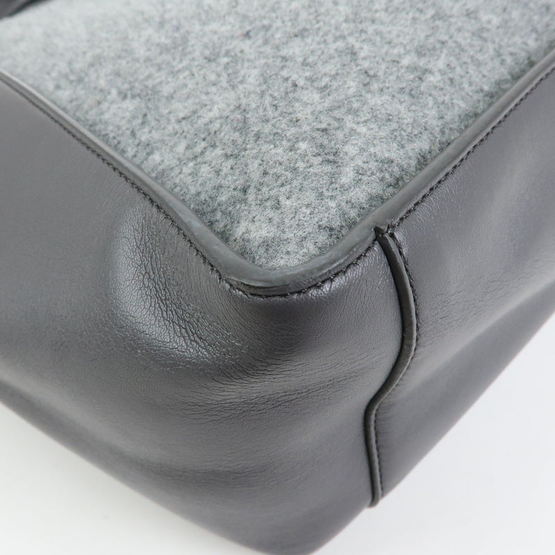 Stella Mccartney Alter Faux Leather Gray Canvas Bag