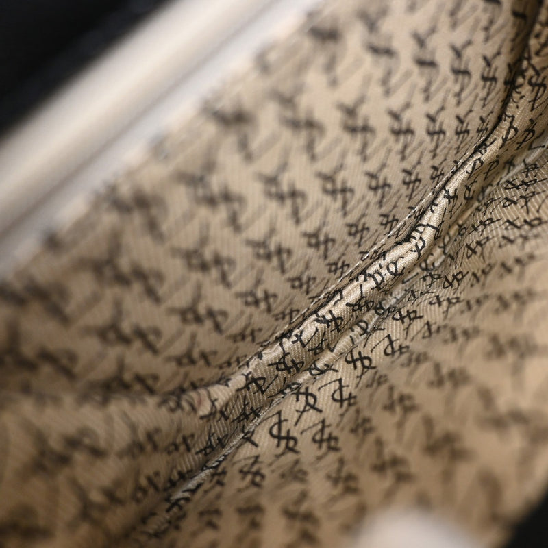 Saint Laurent Vintage Shoulder Bag Leather Black