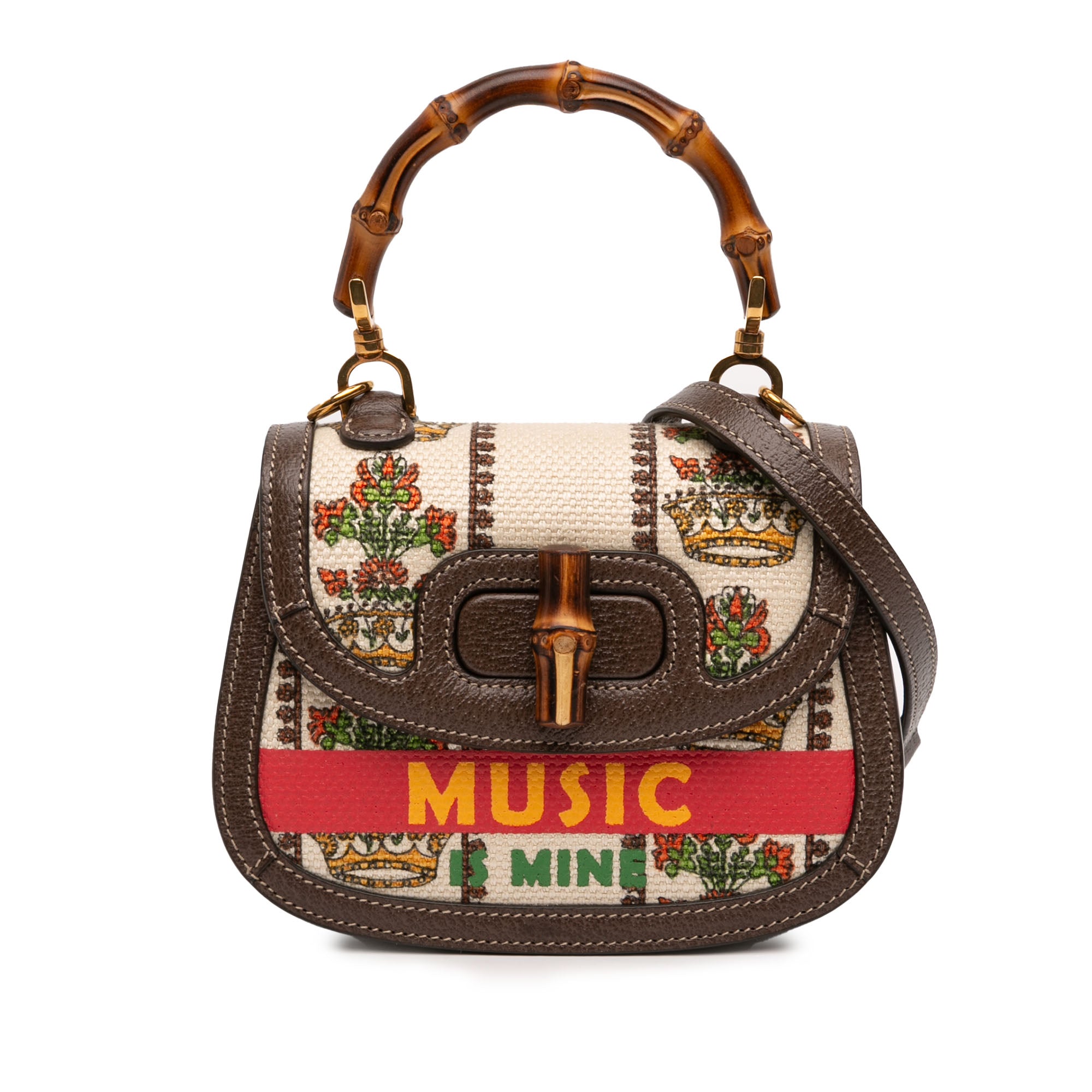100th Anniversary Mini Canvas 1947 Bamboo Top Handle Bag - Image 1