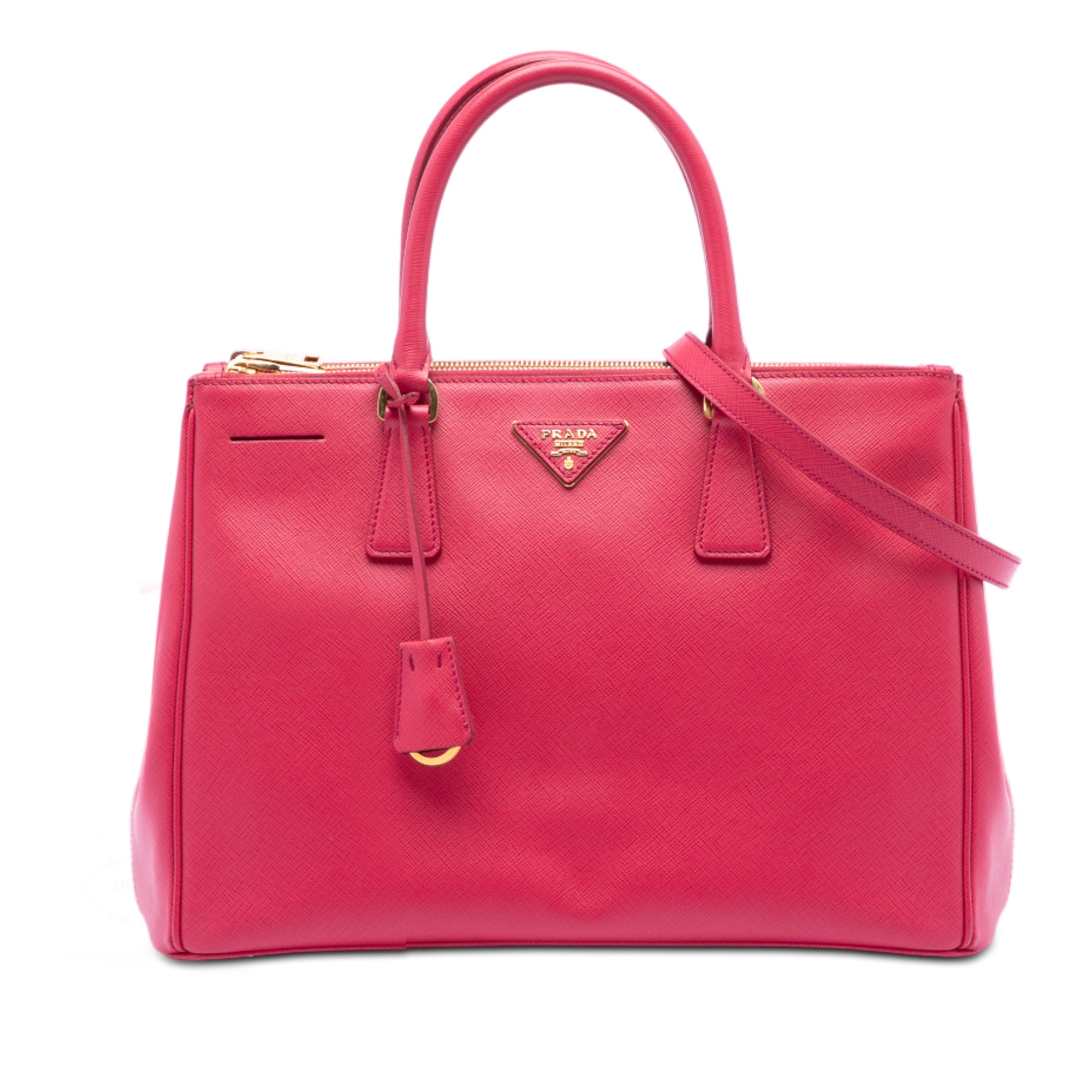 Medium Saffiano Lux Galleria Double Zip Tote - Image 1