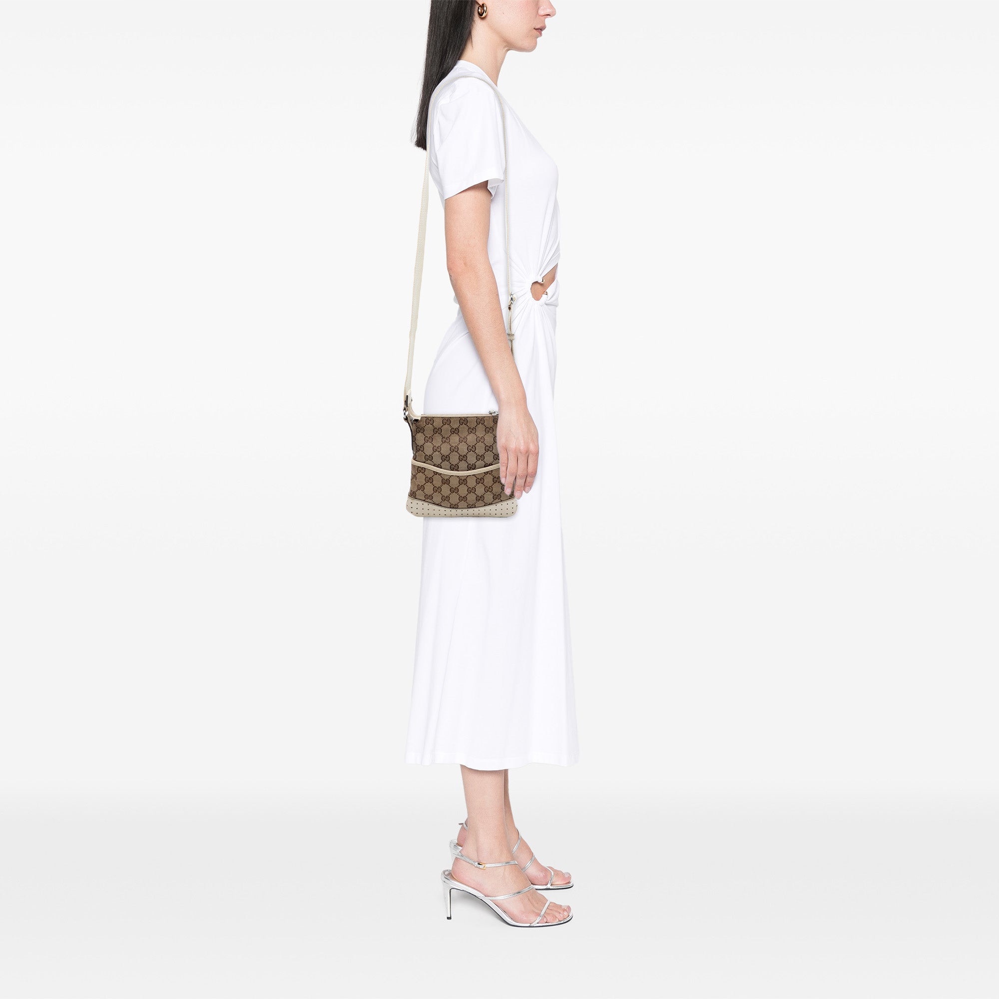 Small GG Canvas Perforated Crossbody - Image 7