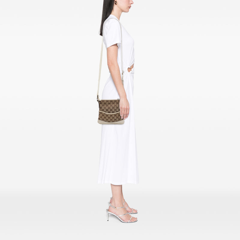 Small GG Canvas Perforated Crossbody - Image 7