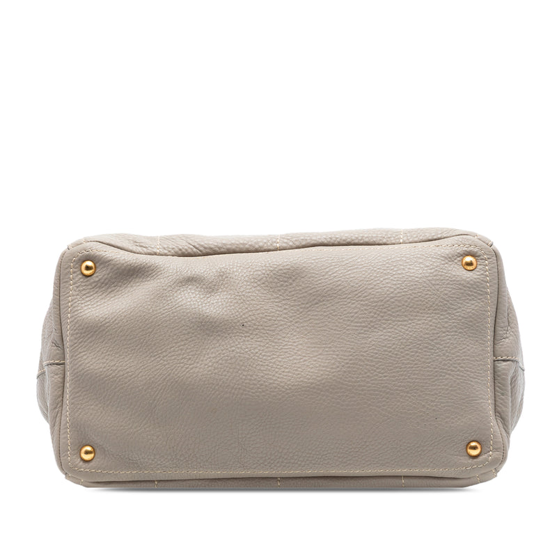 Vitello Daino Canapa Logo Frame Satchel - Image 3