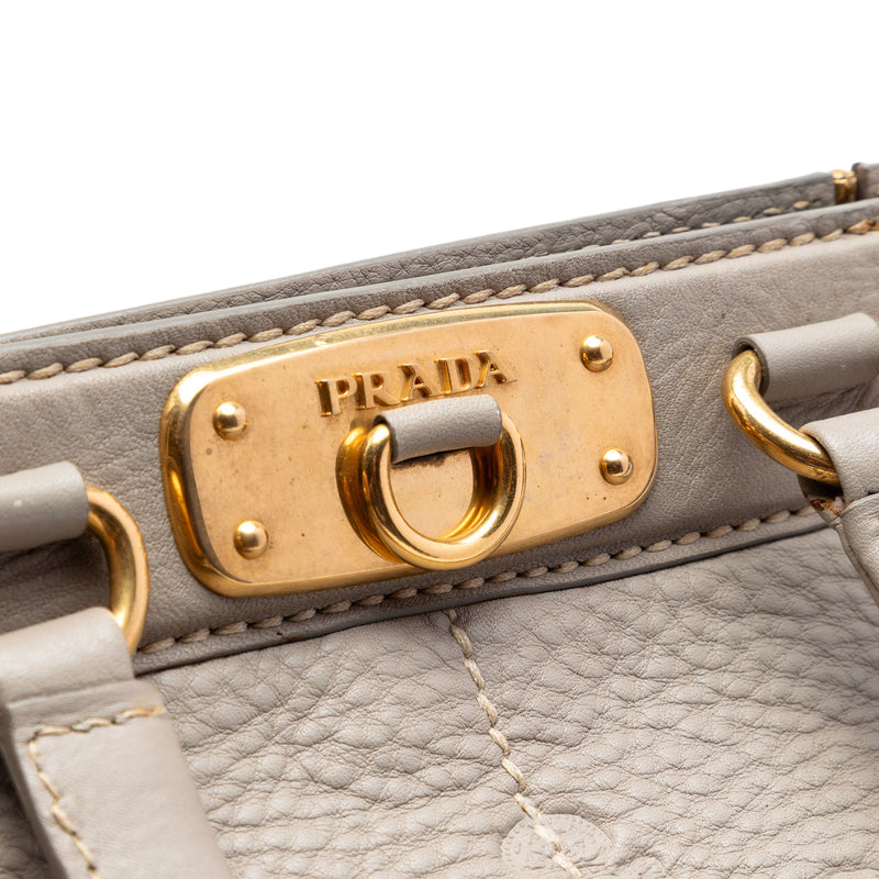 Vitello Daino Canapa Logo Frame Satchel - Image 5