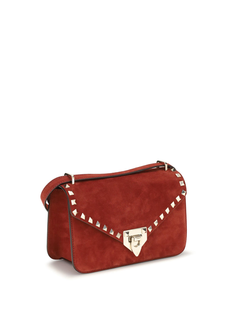 Valentino Garavani Shoulder Bag — Red Suede