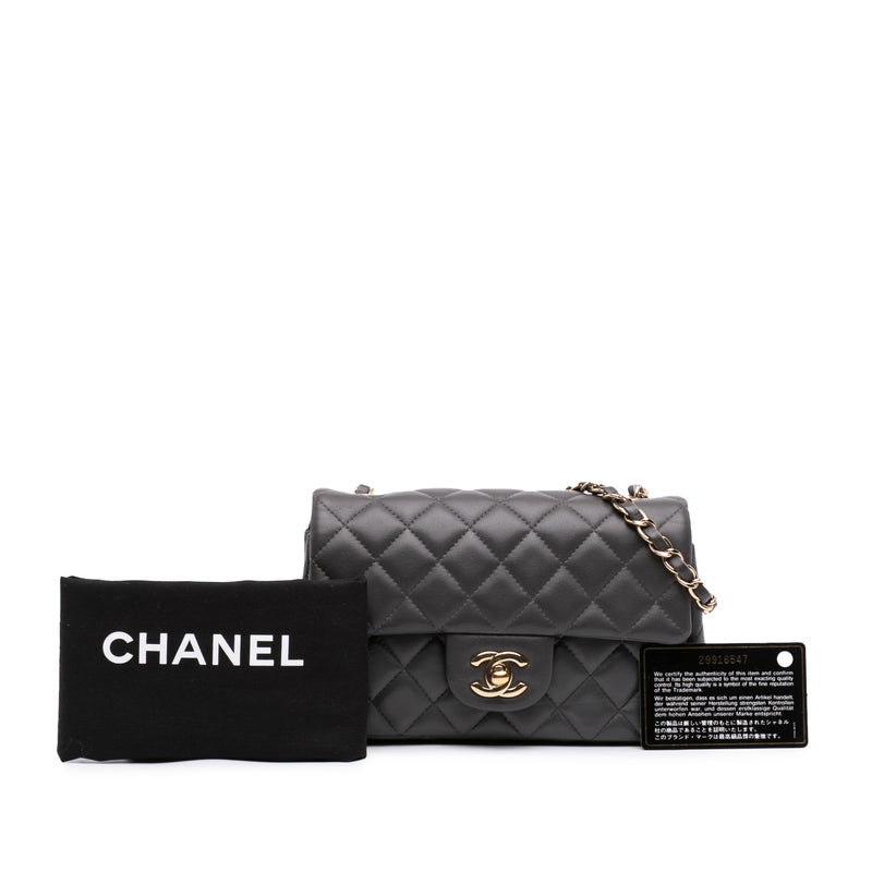 Mini Rectangular Classic Lambskin Single Flap - Image 7