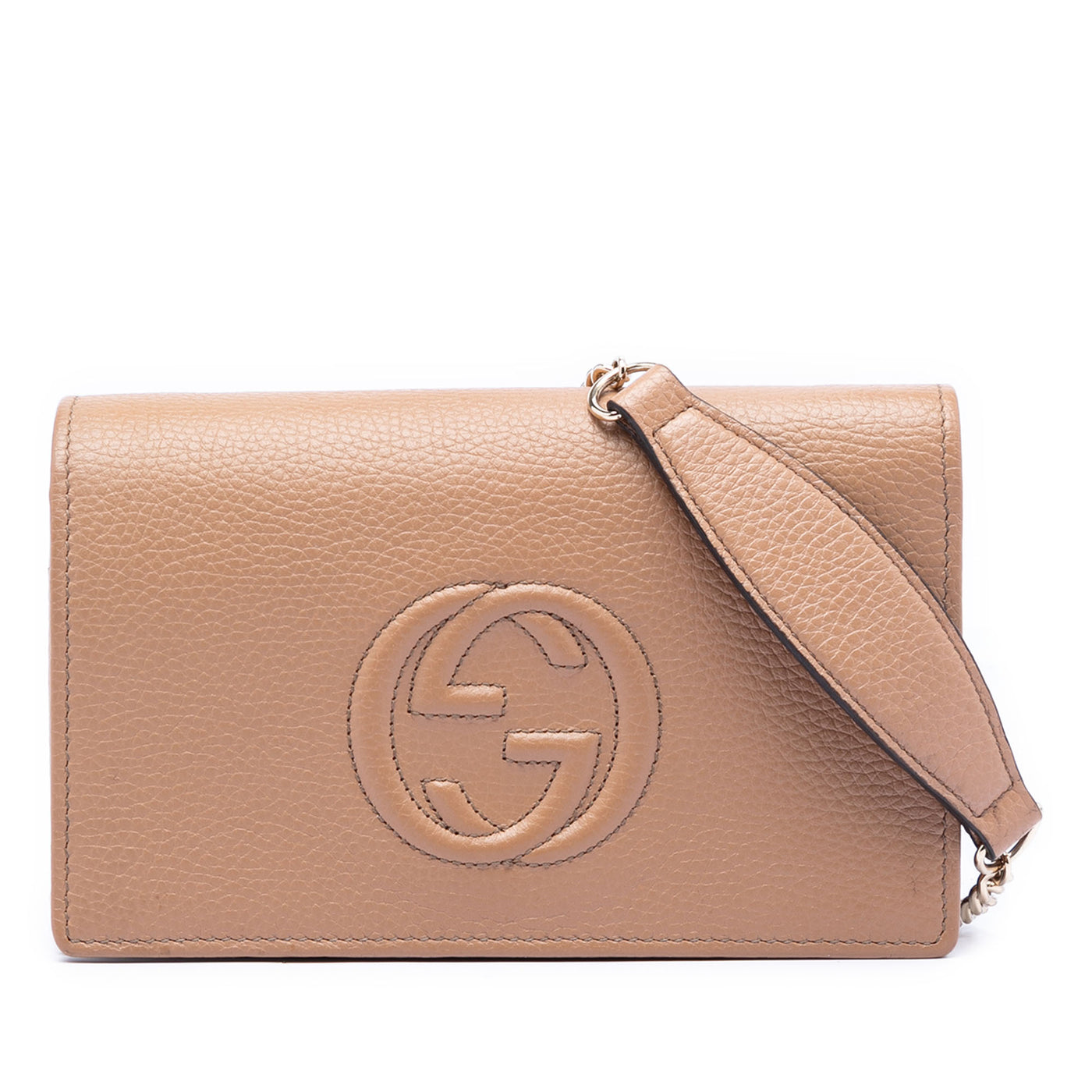 Pebbled Calfskin Soho Wallet On Chain - Image 1