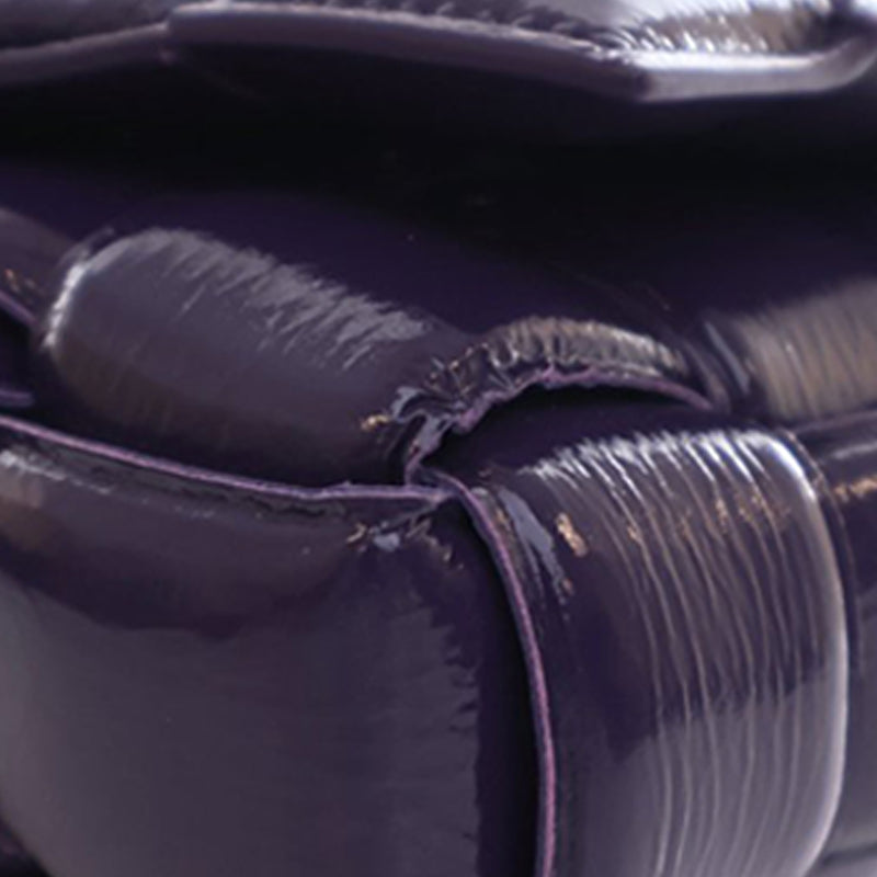 Patent Intrecciato Padded Cassette Crossbody - Image 11