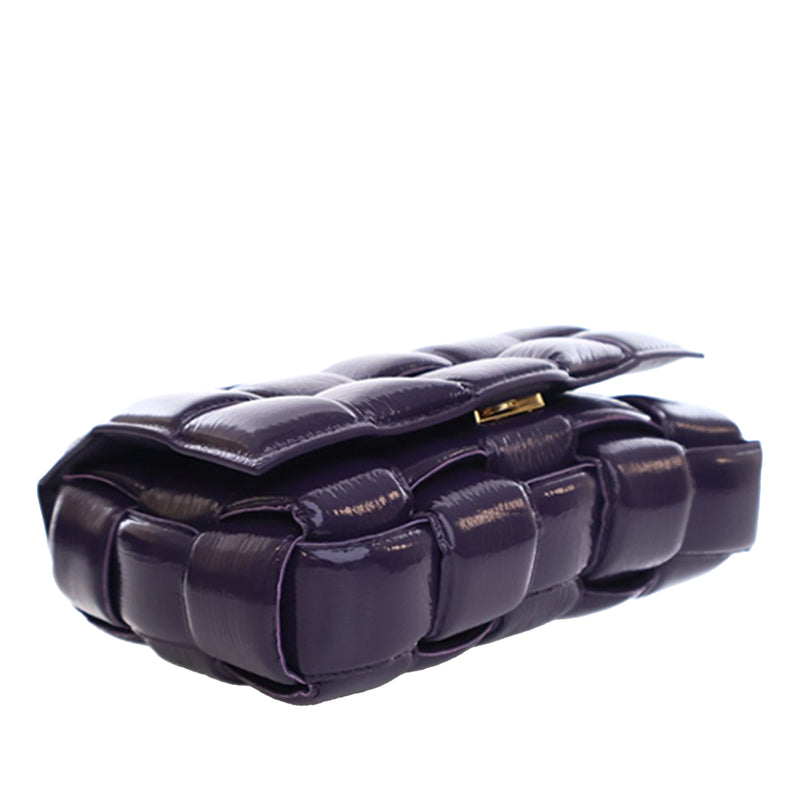 Patent Intrecciato Padded Cassette Crossbody - Image 12