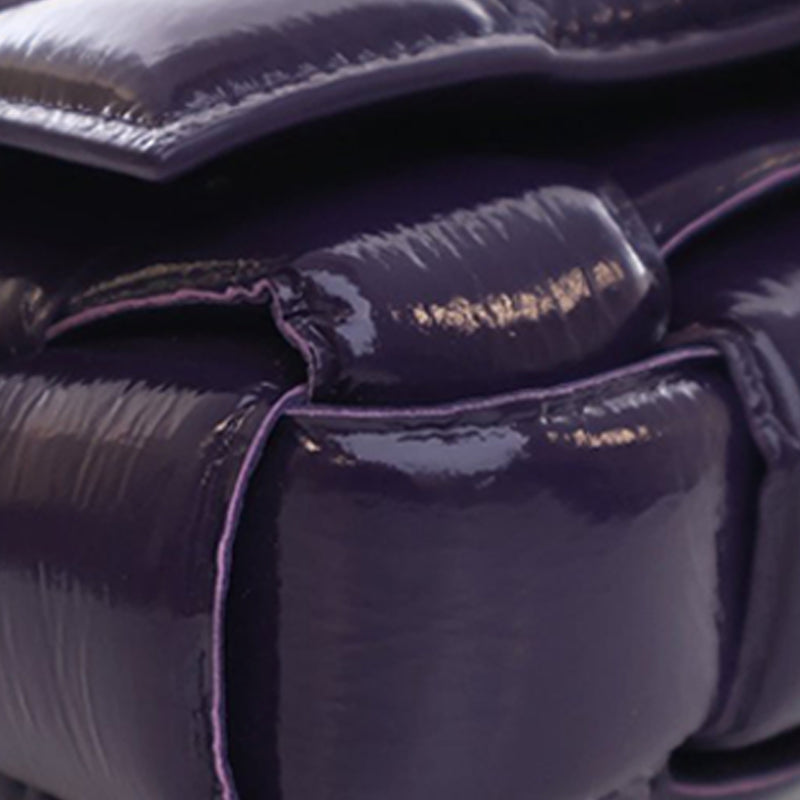 Patent Intrecciato Padded Cassette Crossbody - Image 13
