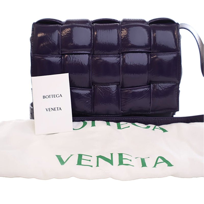 Patent Intrecciato Padded Cassette Crossbody - Image 15