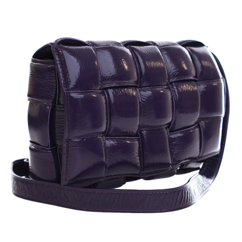 Patent Intrecciato Padded Cassette Crossbody - Image 2