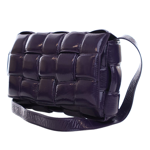 Patent Intrecciato Padded Cassette Crossbody - Image 3