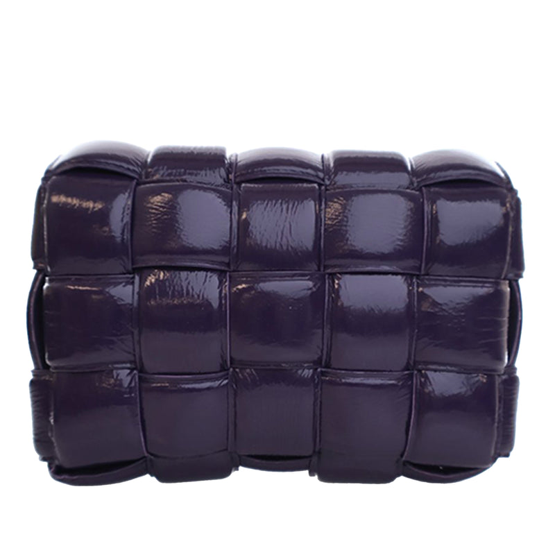 Patent Intrecciato Padded Cassette Crossbody - Image 4