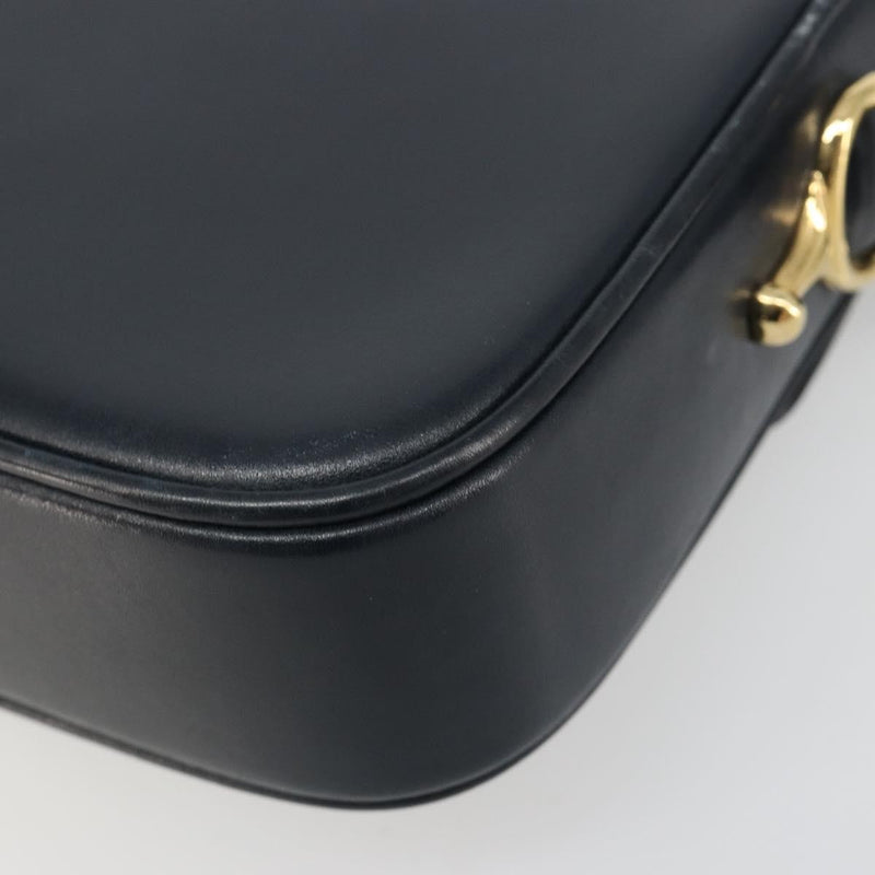 Celine Shoulder Leather Navy Bag