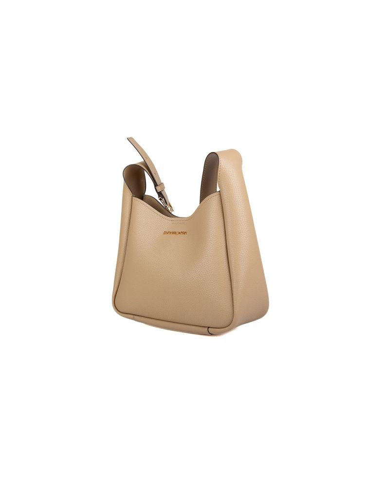 Michael Kors Shoulder Bag — Beige Leather