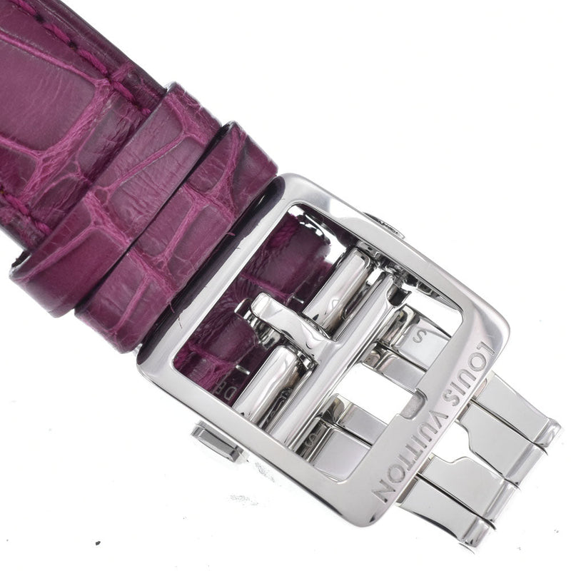 Louis Vuitton Tambour Quartz Stainless Steel And Monogram Vernis Watches