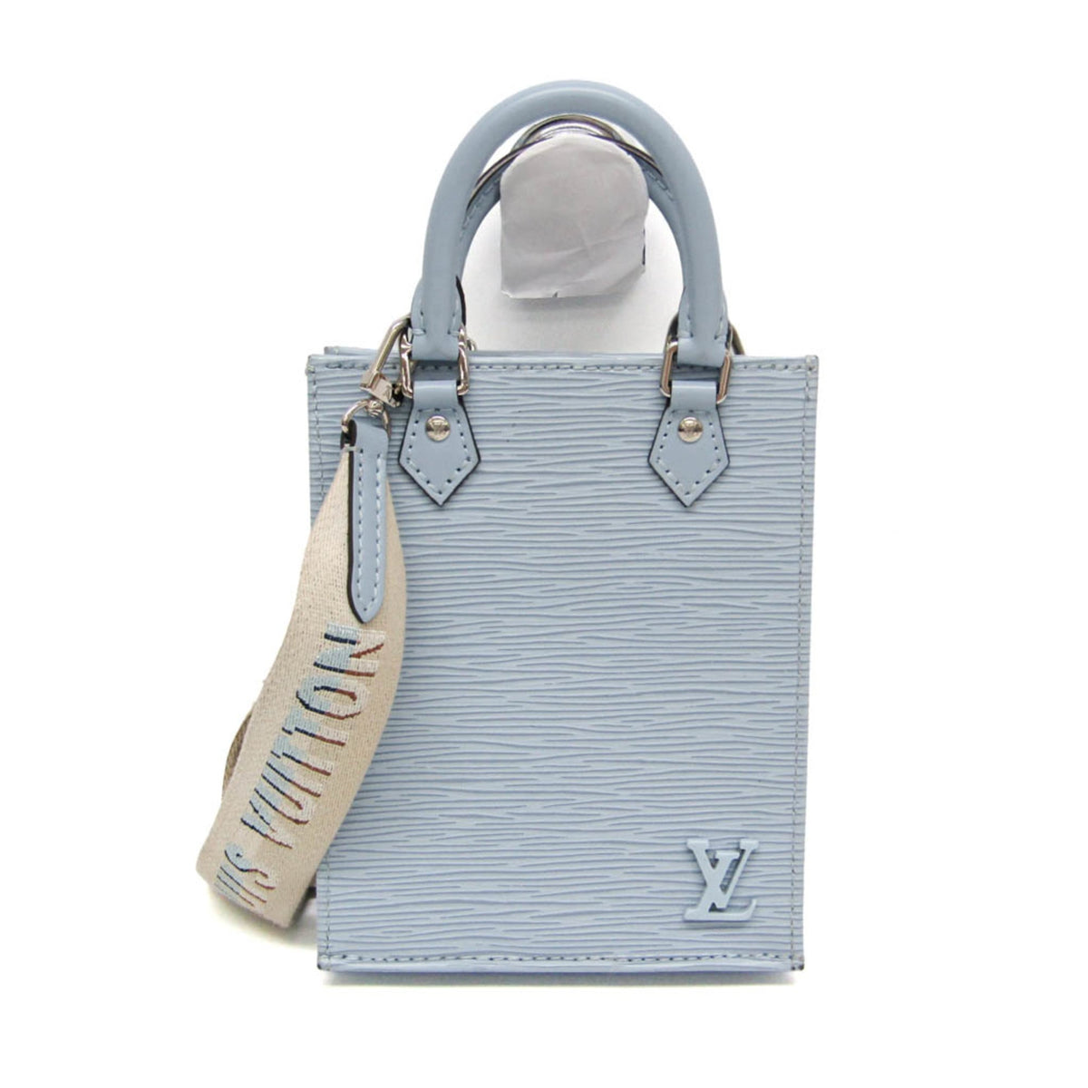 Louis Vuitton Petit Sac Plat Epi Leather Blue Bag