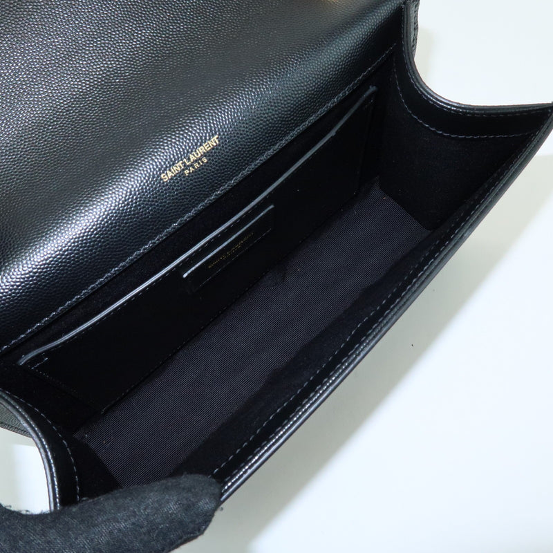 Saint Laurent Classic Monogram Leather Black Bag