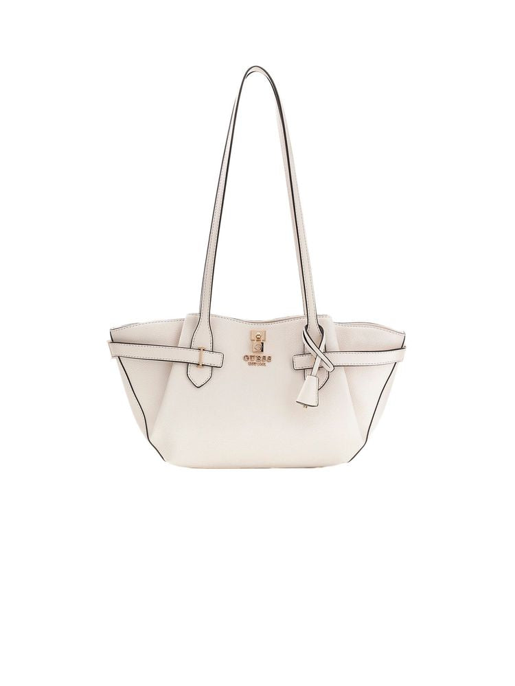 Guess Shoulder Bag — White Polyurethane