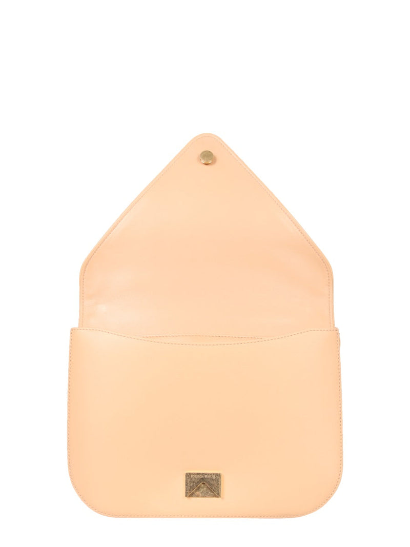 Bottega Veneta Mount Shoulder Bag — Beige Leather