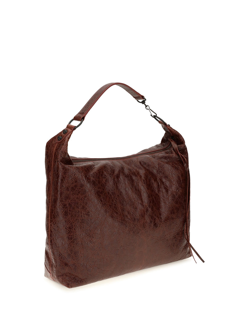 Balenciaga Le City Hobo Bag — Brown Lamb Ovis Aries