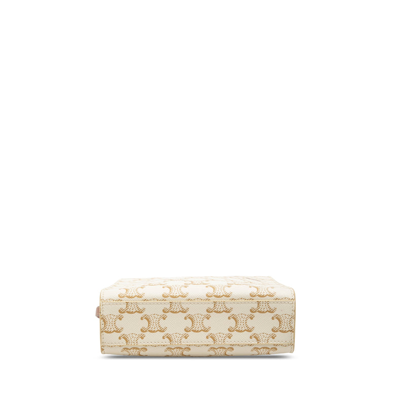 Mini Triomphe Coated Canvas Vertical Cabas Satchel - Image 3