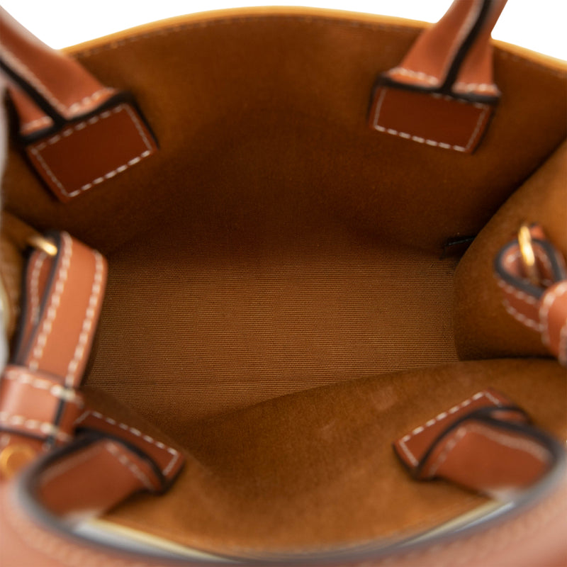 Mini Triomphe Coated Canvas Vertical Cabas Satchel - Image 4