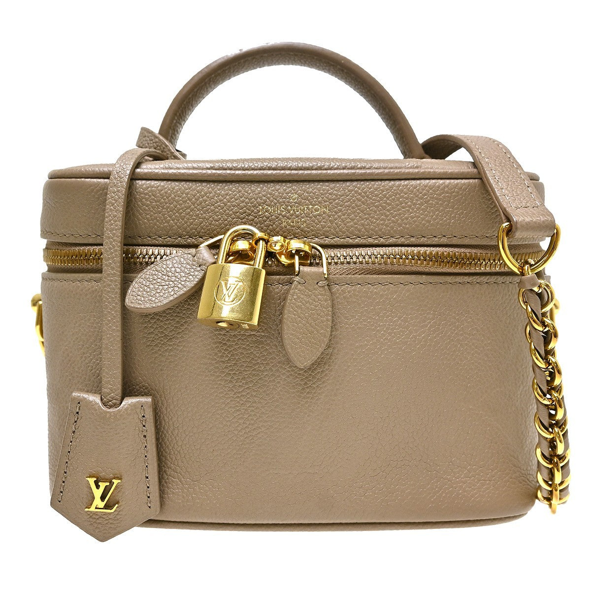 Louis Vuitton Vanity Monogram Empreinte Giant Beige Leather Bag