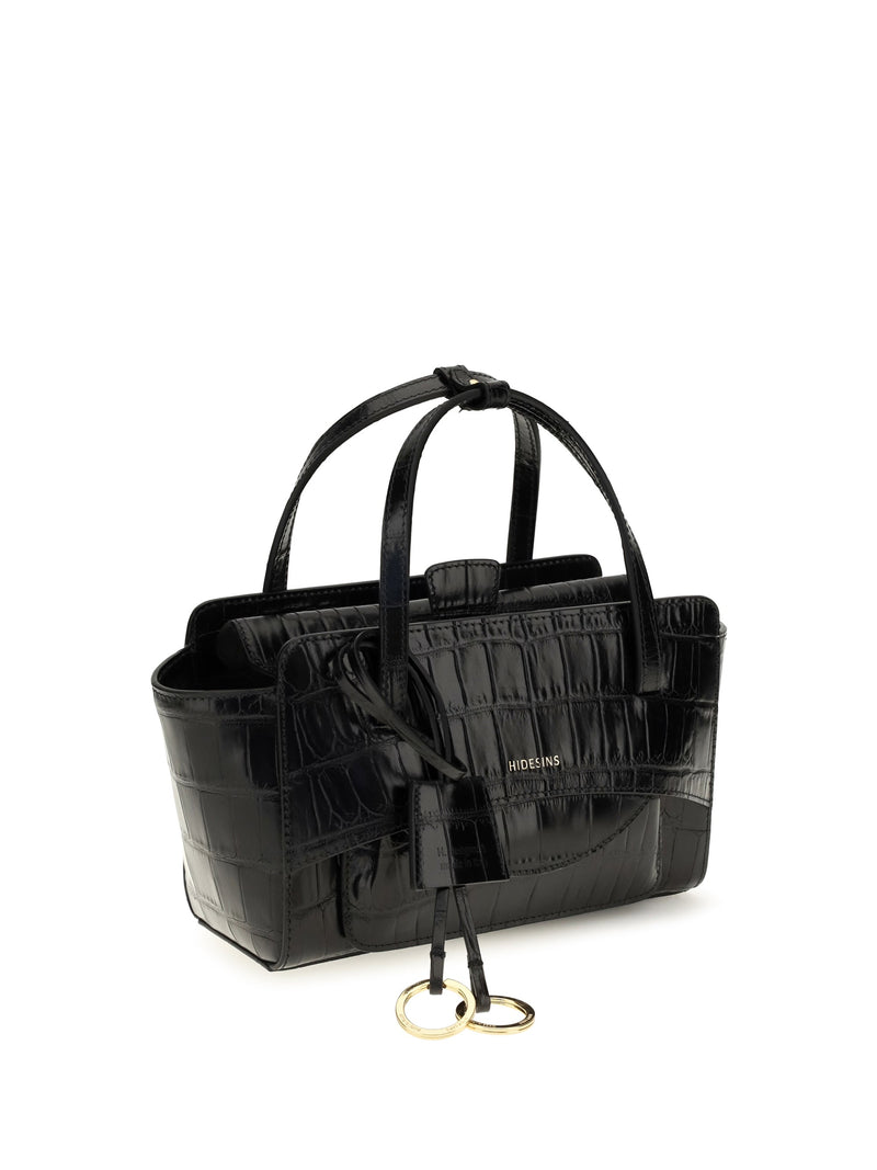 Hidesins Shoulder Bag — Black Calf Leather Bos Taurus