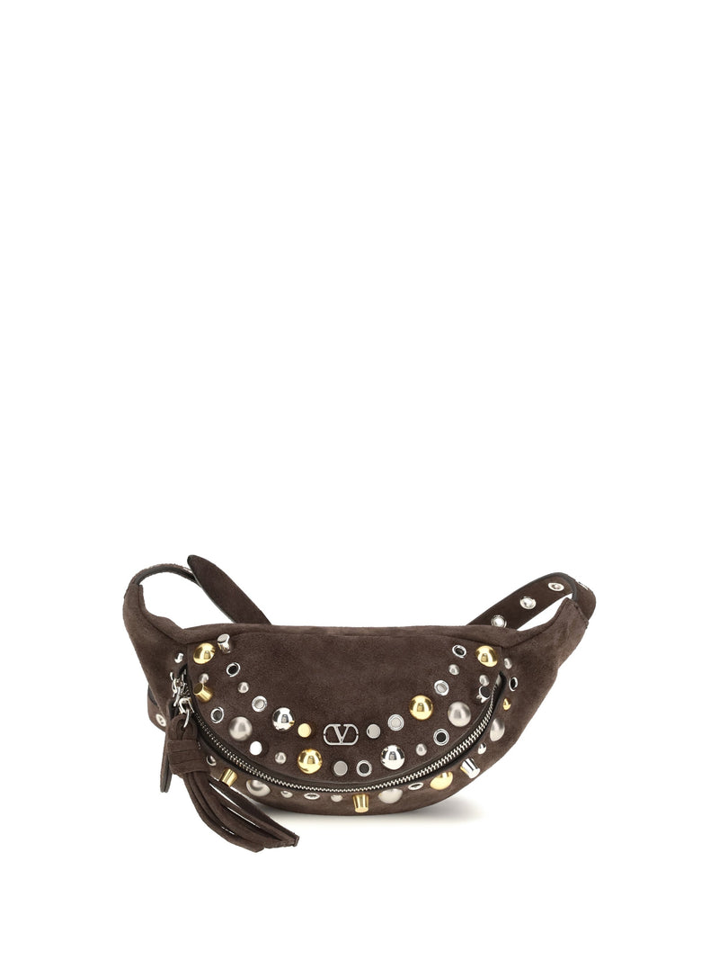 Valentino Garavani Nellcôte Belt Bag — Brown Calf Leather