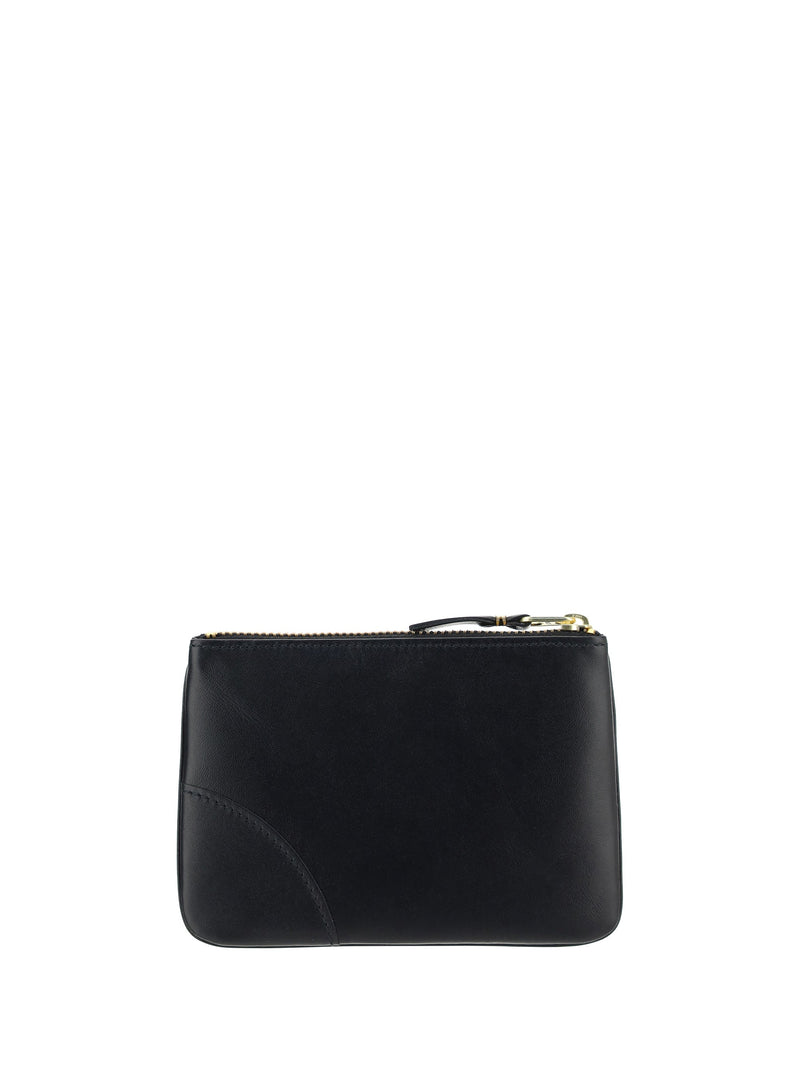 Comme Des Garçons Calf Leather Coin Purse — Black Bos Taurus Wallet