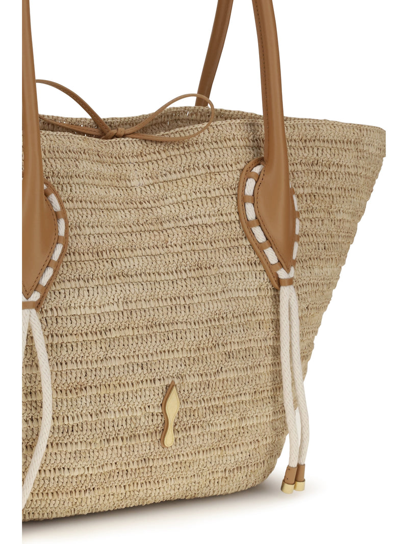Christian Louboutin Shoulder Bag — Beige Raffia