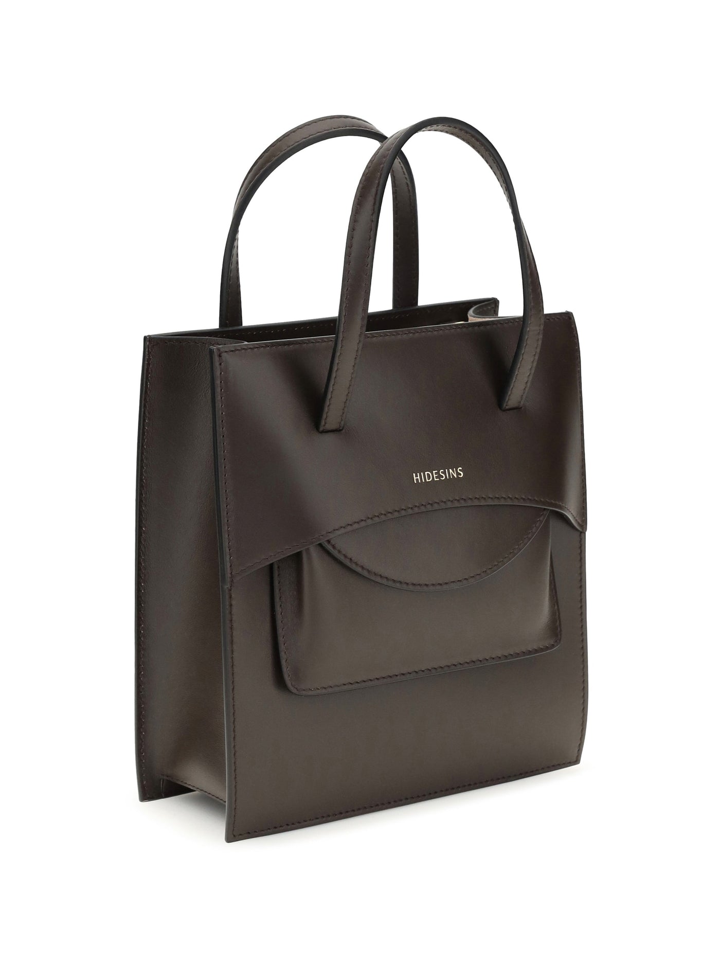 Hidesins Calf Leather Shoulder Bag — Brown (bos Taurus)