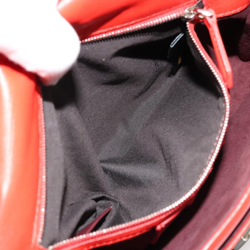 Fendi Be Baguette Flap Leather Red Bag