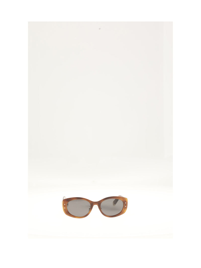 Dior Newdb1uxr Honey And Grey Nylon Sunglasses — Brown